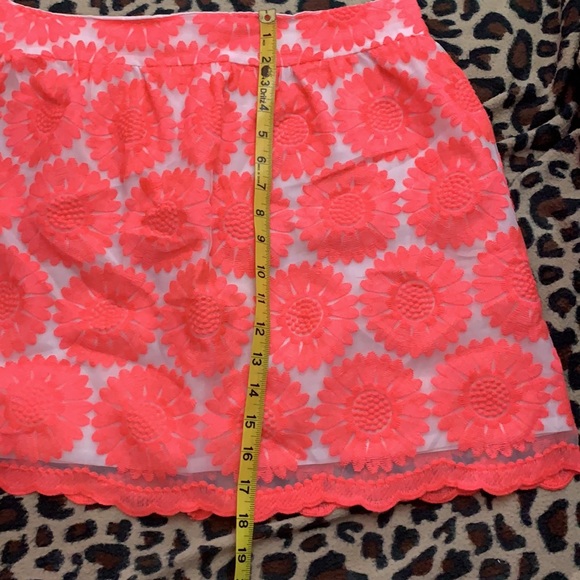 Blue Rain bright floral embroidered lined skirt - Picture 8 of 9